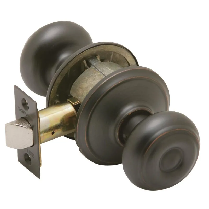 Schlage F10VGEO716 Georgian Aged Bronze Hall & Closet Door Knob