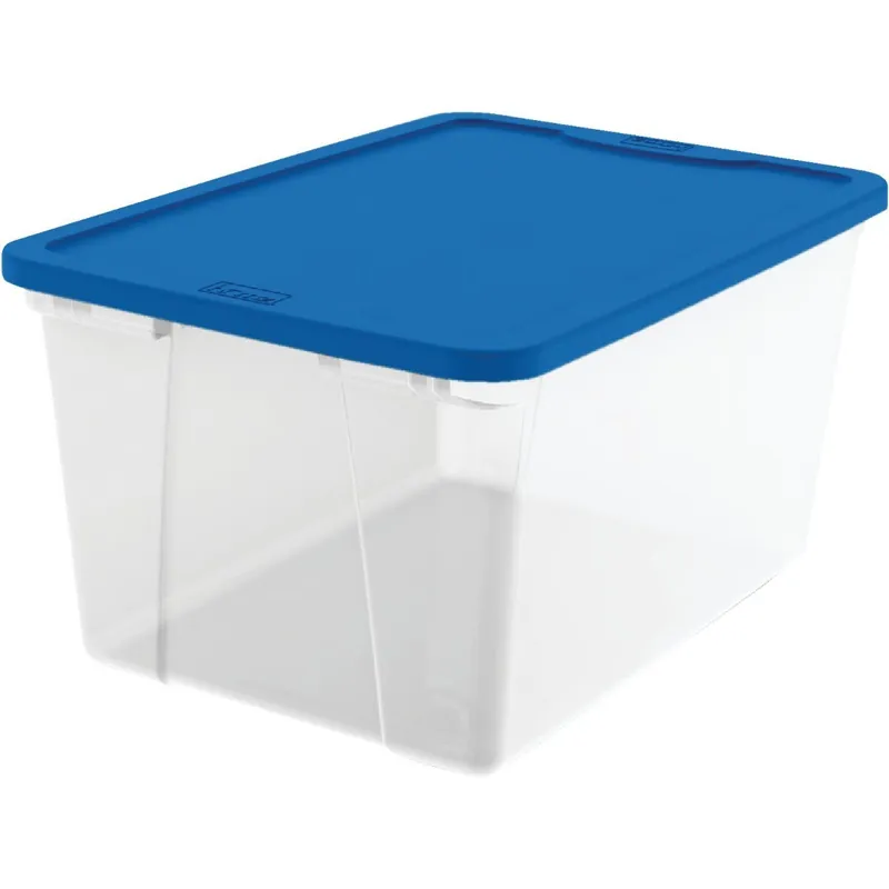 Homz 3264CLBL.06 Clear Storage Tote