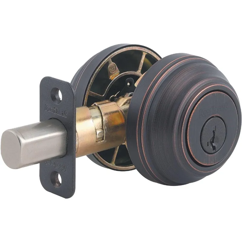 Kwikset 98511PSMTCPK4V1 Signature Series Venetian Bronze Double Cylinder Deadbolt with SmartKey
