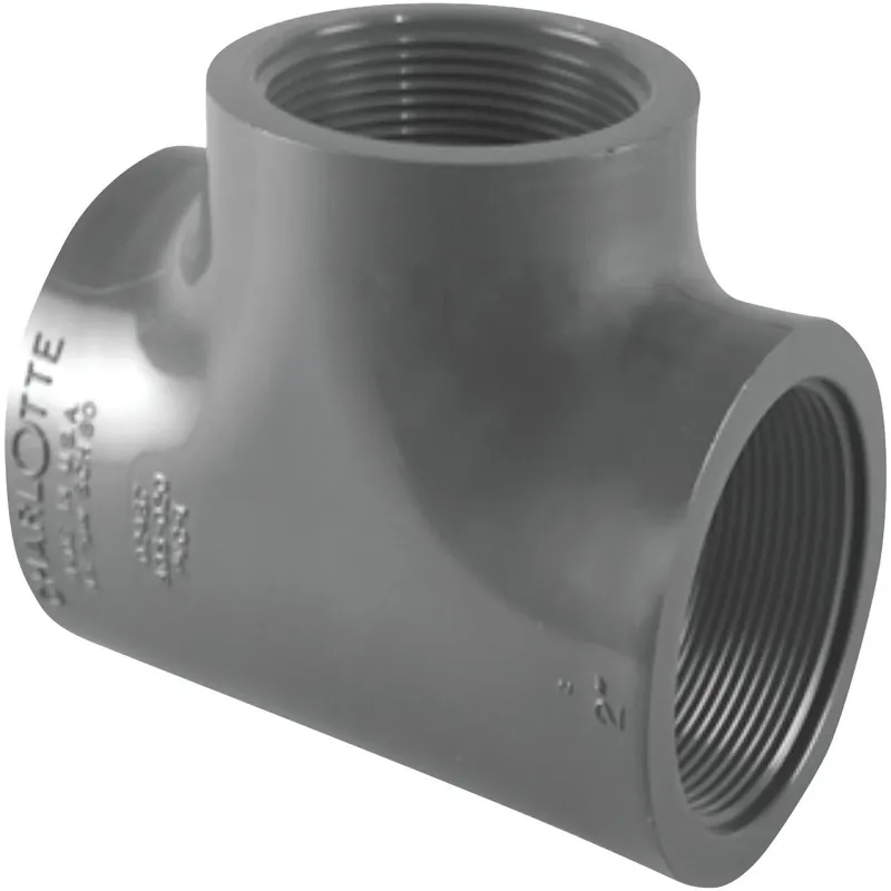 Charlotte Pipe PVC084021200HA 3/4 In. FIP Schedule 80 PVC Tee