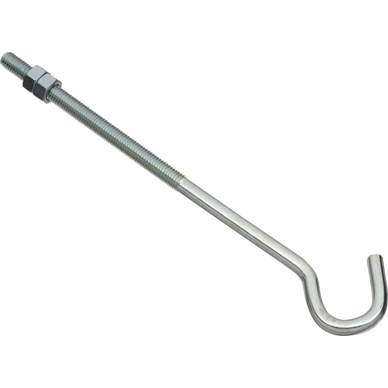 National N221705 3/8 In. x 10 In. Zinc Hook Bolt