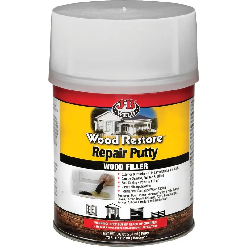 J-B Weld 40004 Wood Restore 32 Oz. 2-Part Repair Wood Putty