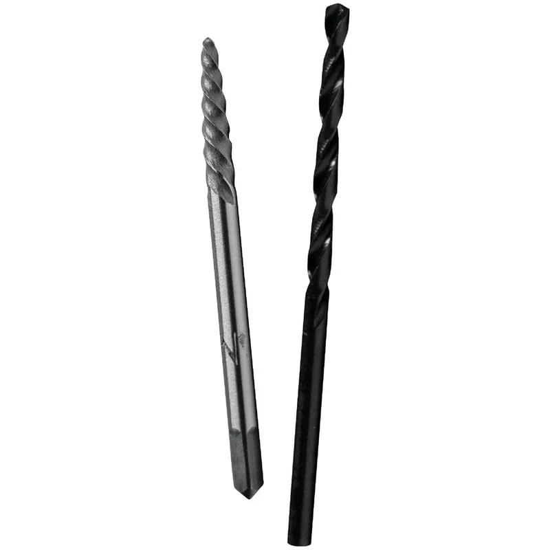 Century Drill Tool 73502 #2 Spiral Flute Screw Extractor & Drill Bit Combo