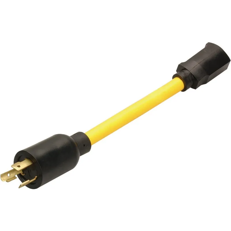 Coleman Cable 90218802 Twist Lock Adapter Cord 15A 600V