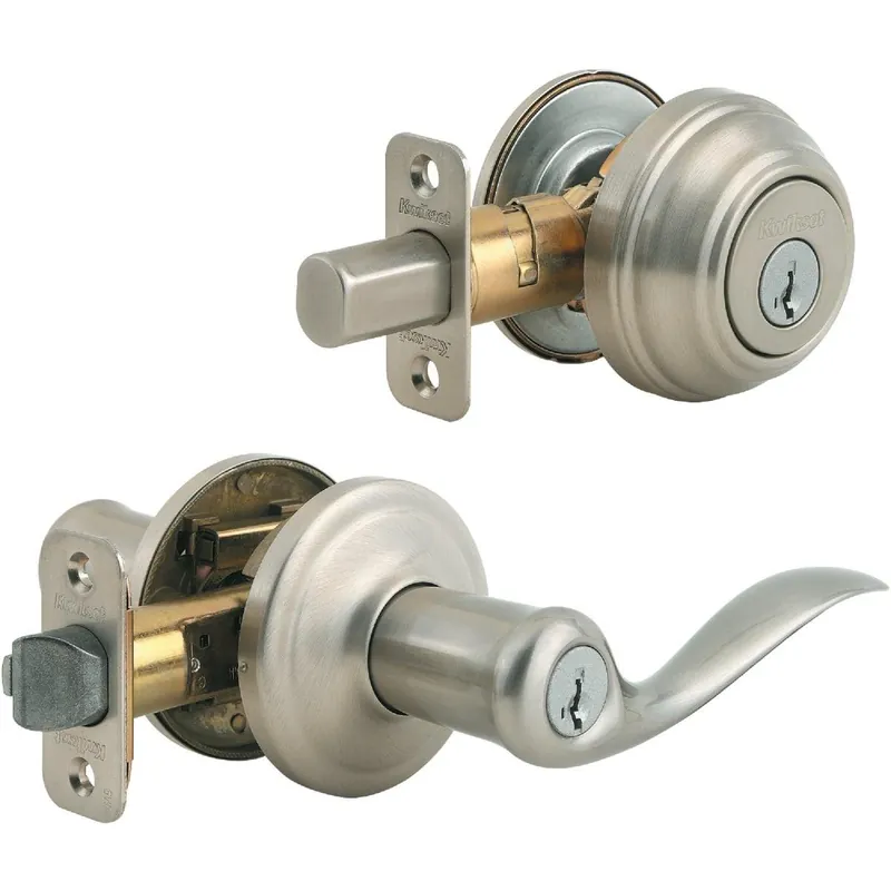 Kwikset 991TNL 15 SMT CP Deadbolt and Lever Combo with Smartkey