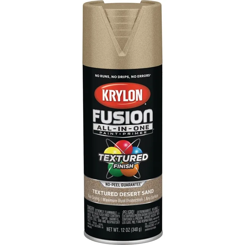 Krylon K02781007 Fusion All-In-One Textured Spray Paint & Primer Desert Sand