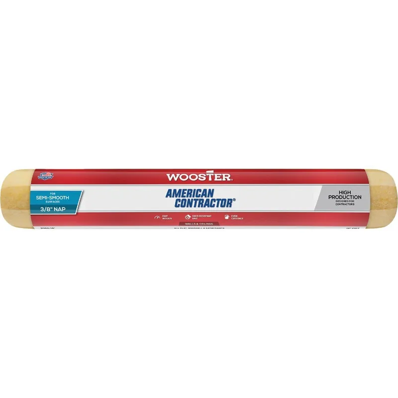 Wooster Brush R362-18 American Contractor 18 In. x 3/8 In. Knit Fabric Roller Cover