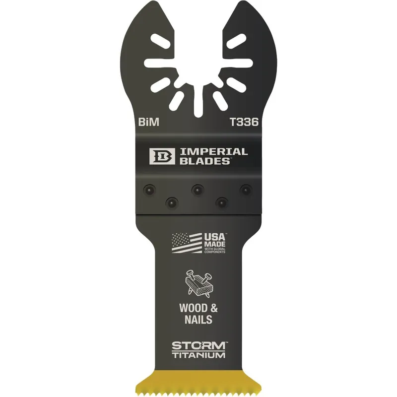 Imperial Blades IBOAT336-1 ONE FIT 1-1/4 In. Titanium Coated Bi-Metal Storm Oscillating Blade