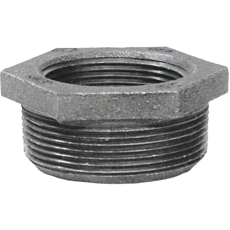 Anvil 8700129656 1-1/2 In. x 1 In. Hexagon Black Iron Bushing