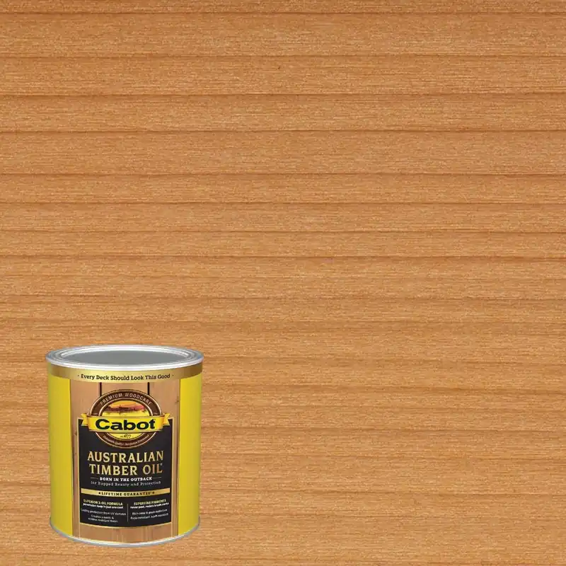 Cabot 140.0003457.005 Australian Timber Oil Translucent Exterior Oil Finish Amberwood 1 Qt.