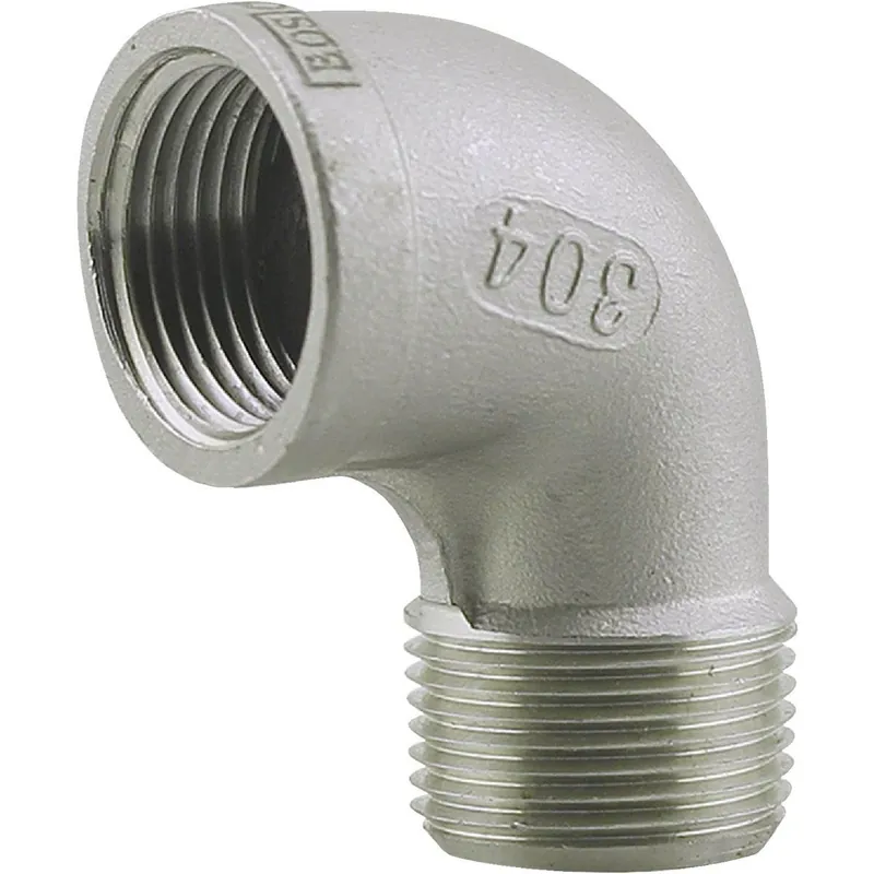 Boshart U2-SSSE-07 PLUMB-EEZE 3/4 In. FIP 90 Deg. Stainless Steel Street Elbow (1/4 Bend)