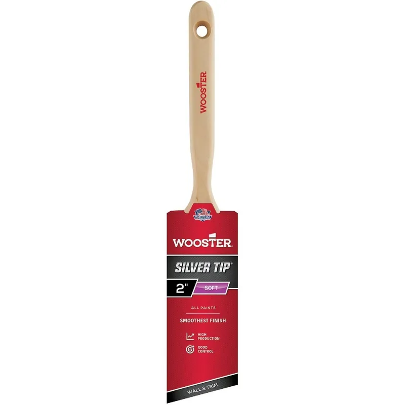 Wooster Brush 5221-2 SILVER TIP 2 In. Chisel Trim Angle Sash Paint Brush