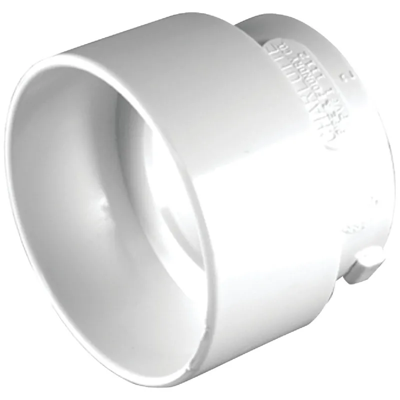 Charlotte Pipe PVC011120800HA 3 In. Sch 30 SPG x 2 In. Sch 40 Hub DWV Reducing PVC Bushing