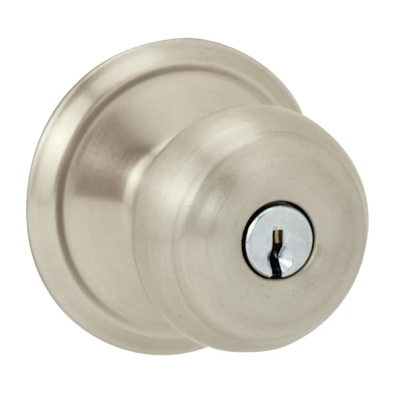 Schlage F51AGEO619 Georgian Satin Nickel Entry Door Knob