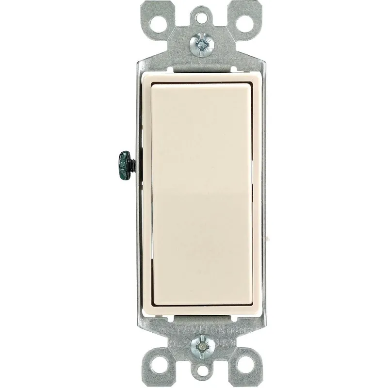 Leviton S16-05604-2TS Residential 15A Light Almond Grounded 4-Way Switch