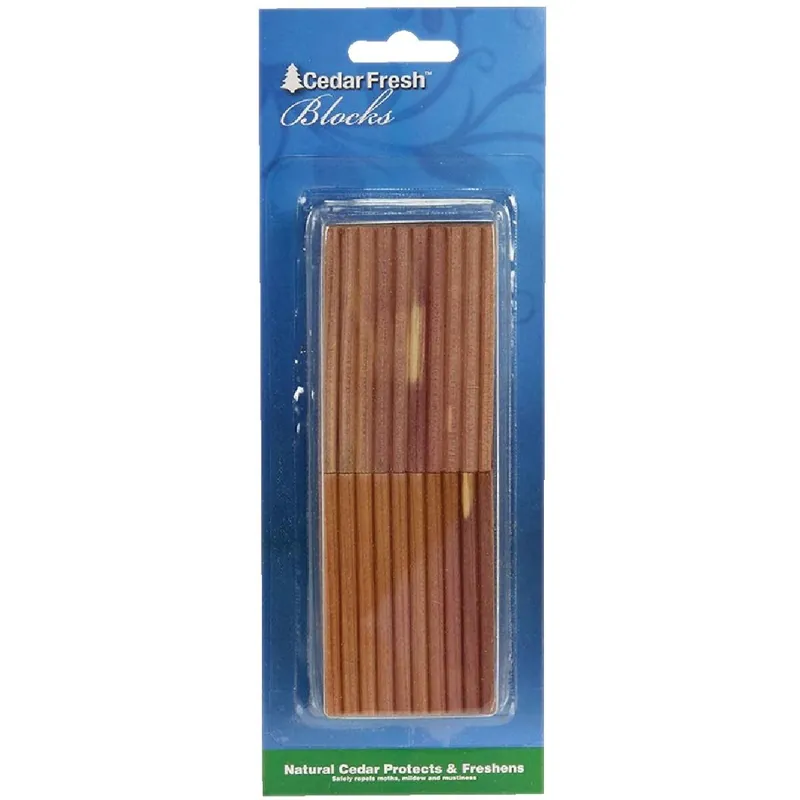 Cedar Fresh HH30203 Cedar Wood 2 In. W. x 0.275 In. H. x 0.5 In. D. Cedar Blocks (4-Pack)