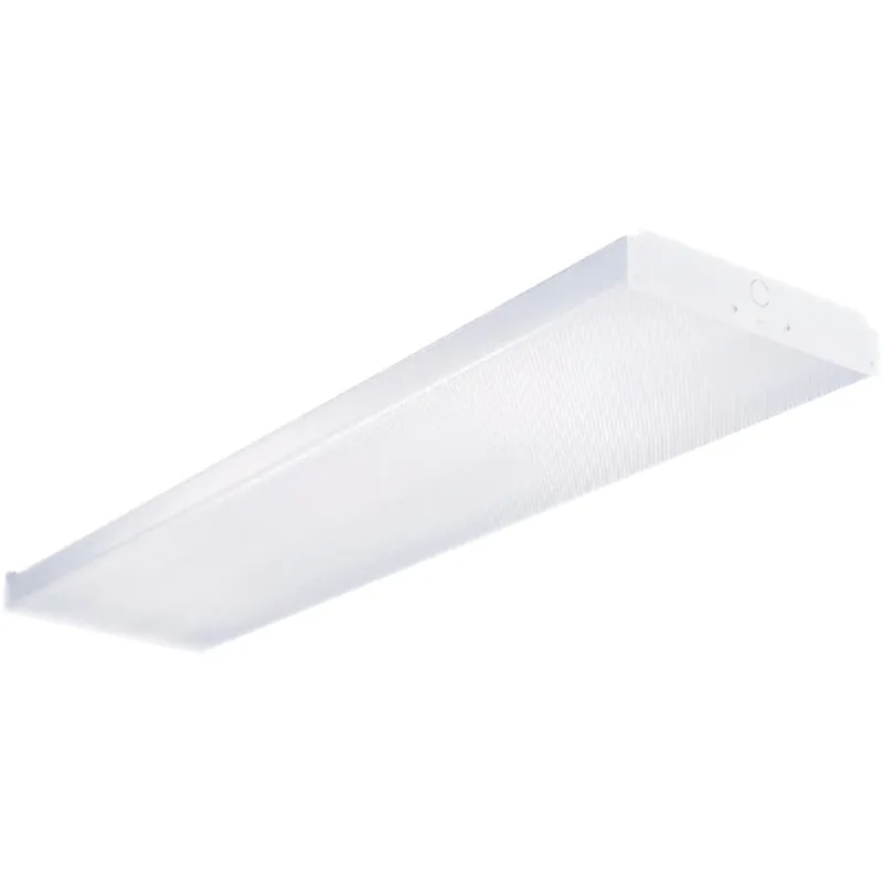 Metalux WN232R 4 Ft 2-Bulb Fluorescent Wraparound Ceiling Light Fixture