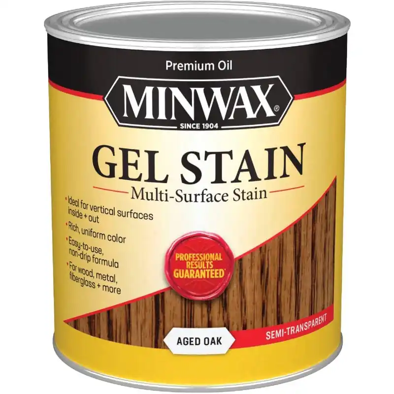 Minwax 66020000 Gel Stain Aged Oak 1 Qt.