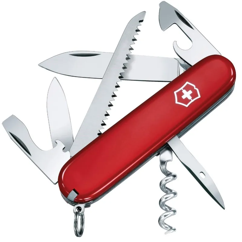 Victorinox 1.3613.71B1-X1 Camper 13-Function 3-1/2 In. Red Swiss Army Knife
