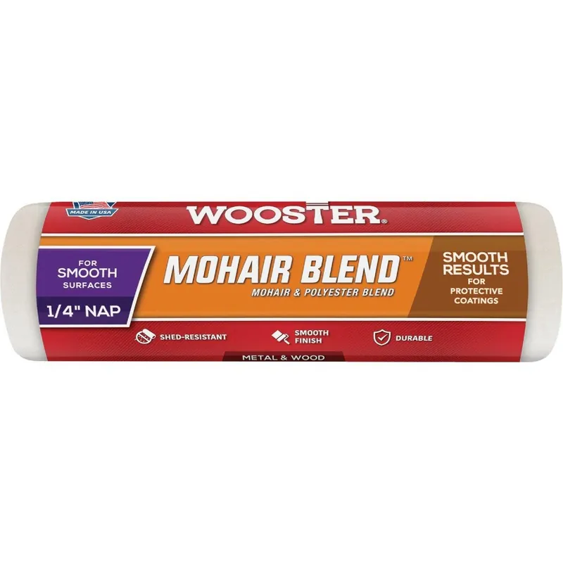 Wooster Brush R207-7 Mohair Blend 7 In. x 1/4 In. Woven Fabric Roller Cover