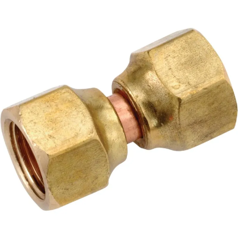 Anderson Metals 754075-0806 Brass Flare Swivel Connector 1/2 In. x 3/8 In.