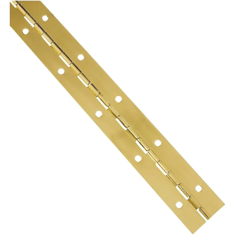 National N265363 Bright Brass Continuous Hinge