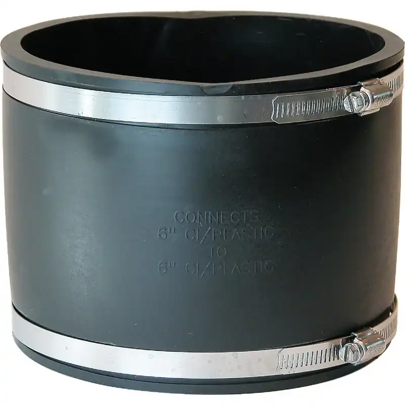Fernco P1056-66 6 In. x 6 In. Plastic to Plastic PVC Coupling