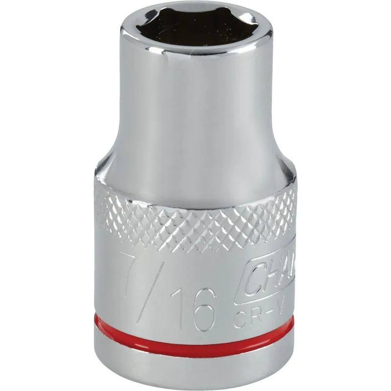 Channellock 302758 1/2 In. Drive 7/16 In. 6-Point Shallow Standard Socket