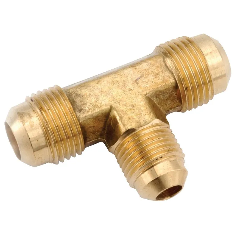 Anderson Metals 754059-080810 1/2 In. x 5/8 In. Brass Forged Flare Reducing Tee
