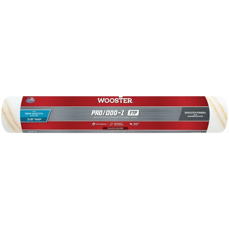 Wooster Brush RR666-18 Wooster Pro/Doo-Z FTP 18 In. x 3/8 In. Woven Fabric Roller Cover