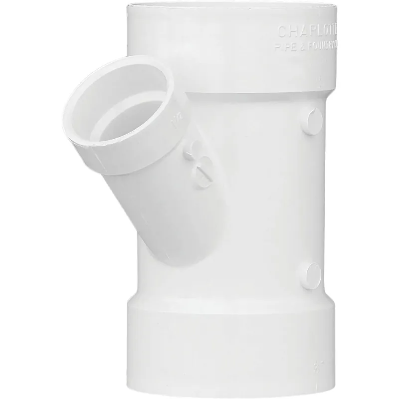 Charlotte Pipe PVC006011200HA 3 In. x 1-1/2 In. Schedule 40 DWV Reducing PVC Wye