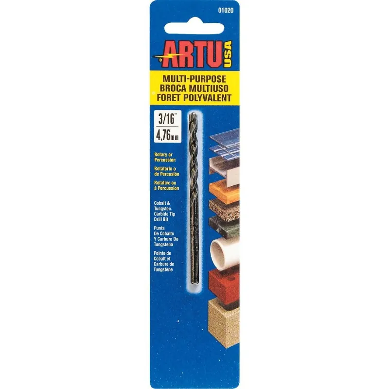 ARTU 01020 3/16 In. Cobalt General Purpose Drill Bit