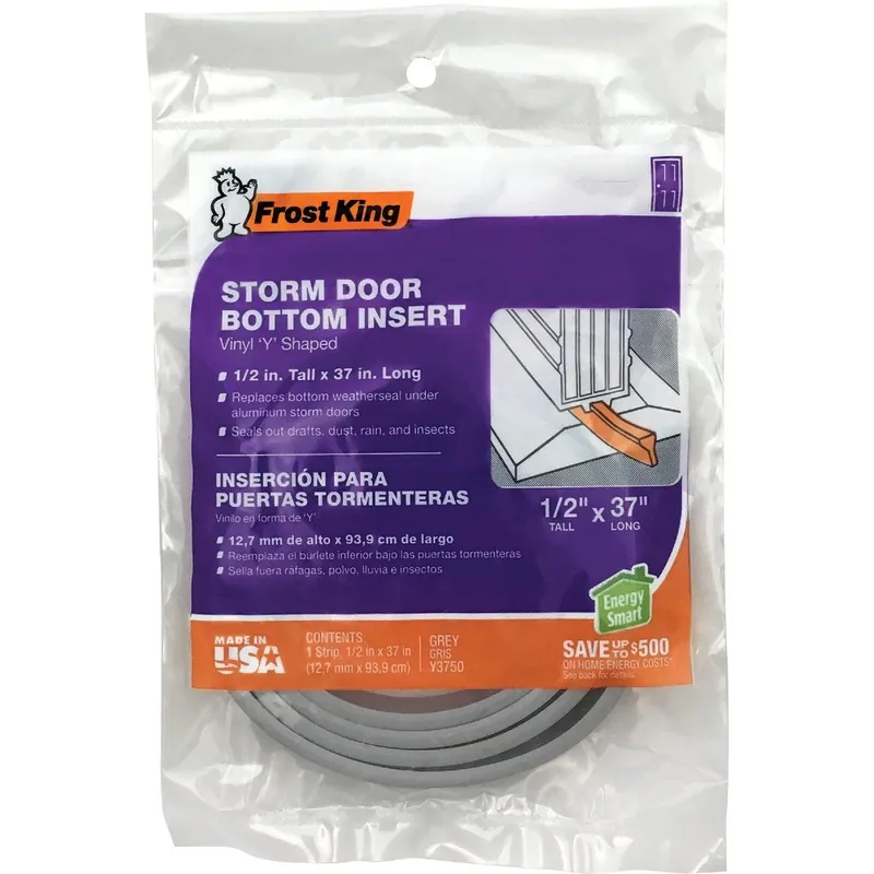Frost King Y3750 Y-Shaped Door Bottom 0.5 In. W. x 0.5 In. H. x 37 In. L.