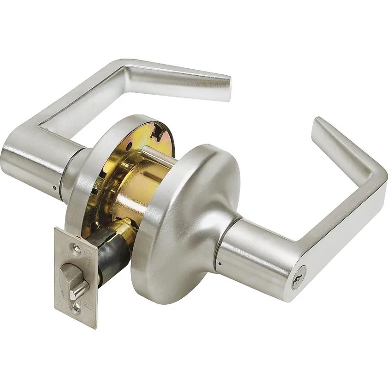 Tell CL100011 Satin Chrome Entry Door Lever Power Each