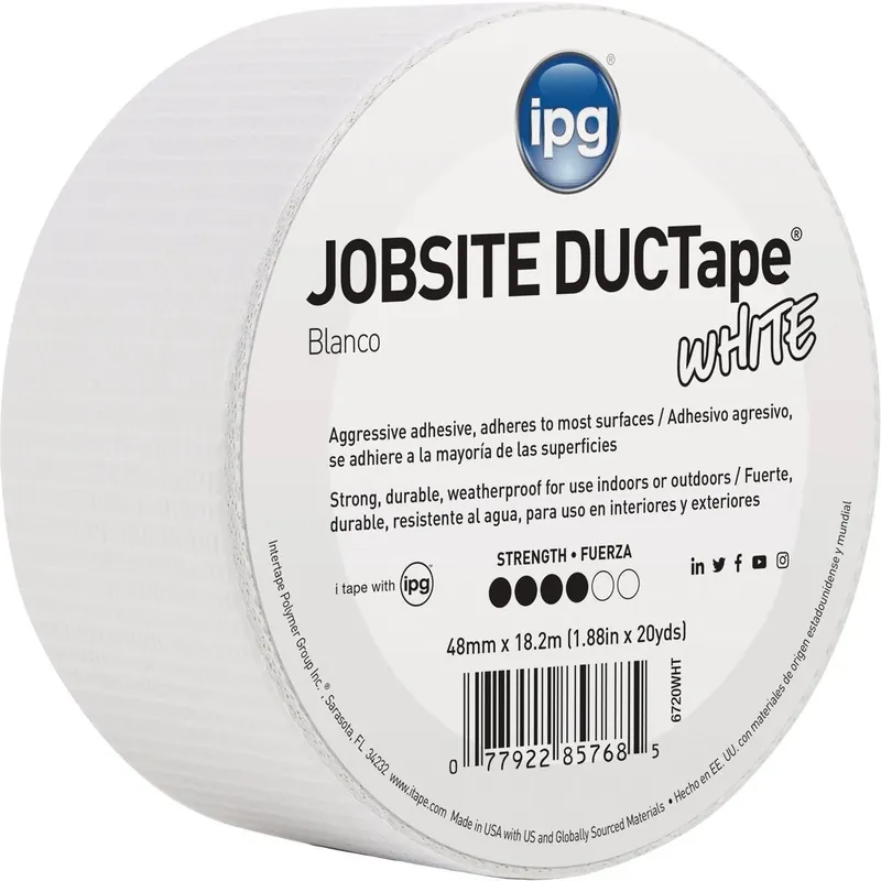 Intertape 6720WHT DUCTape 1.88 In. x 20 Yd. General Purpose Duct Tape