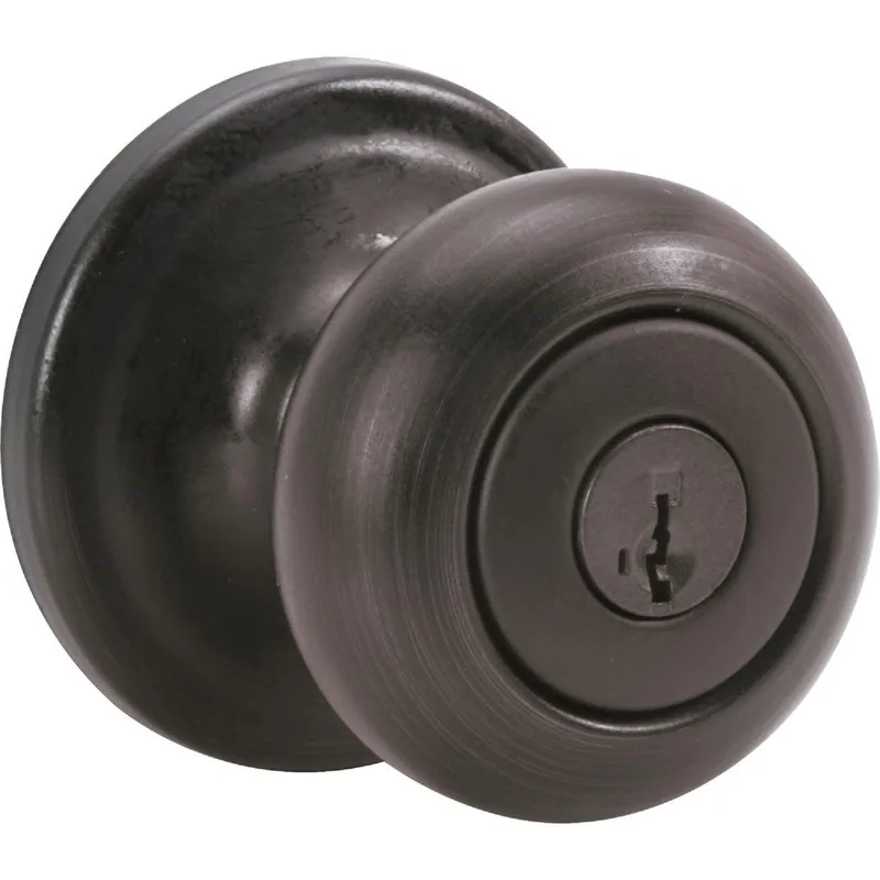 Kwikset 740J11PSMTCPK4 Signature Series Venetian Bronze Juno Entry Door Knob with SmartKey