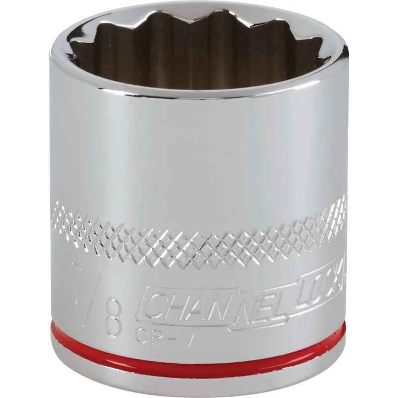 Channellock 347256 3/8 In. Drive 7/8 In. 12-Point Shallow Standard Socket