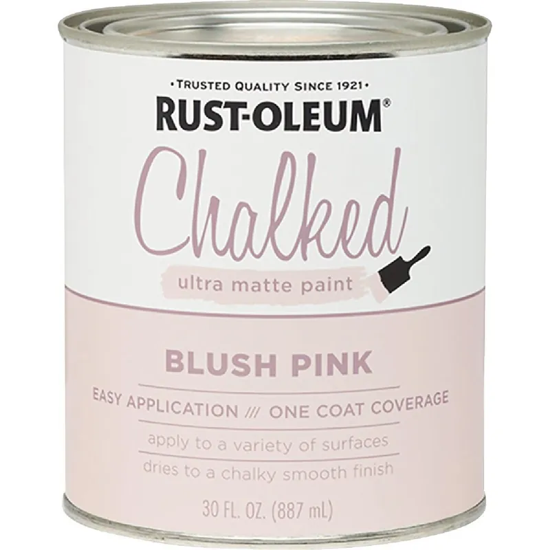 Rust-Oleum 285142 Chalked Blush Pink Ultra Matte 30 Oz Chalk Paint