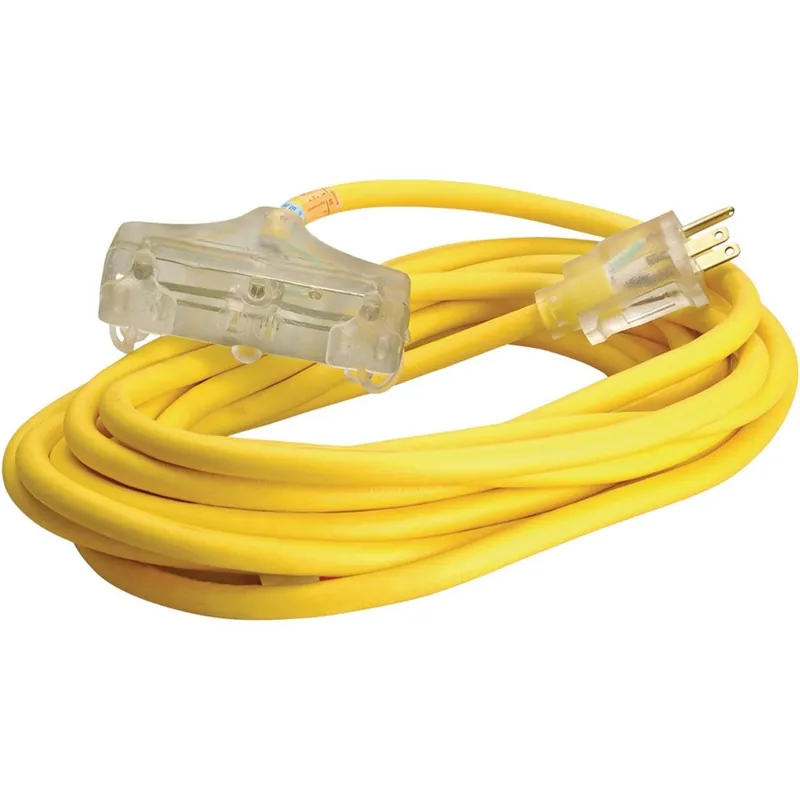 Coleman Cable 3487SW0002 Polar Solar 25 Ft 12/3 Cold Weather 3-Outlet Extension Cord