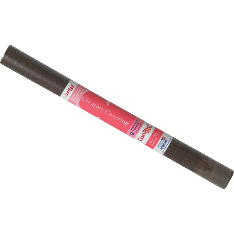 Con-Tact 09F-C9033-01 Creative Covering 18 In. x 9 Ft. Walnut Self-Adhesive Shelf Liner