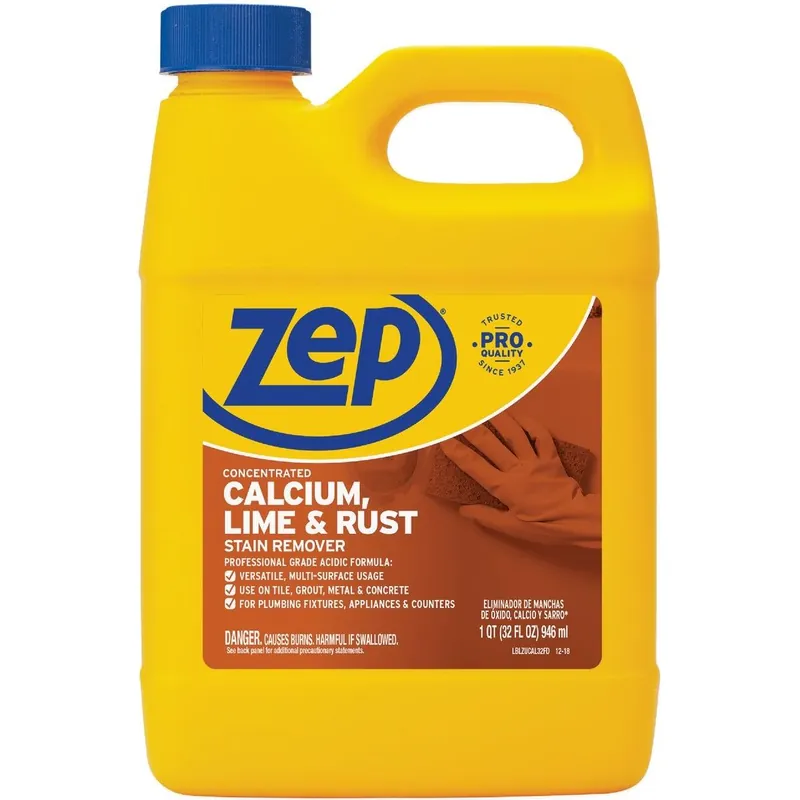 Zep ZUCAL32 Calcium, Lime, And Rust Remover 32 Oz.