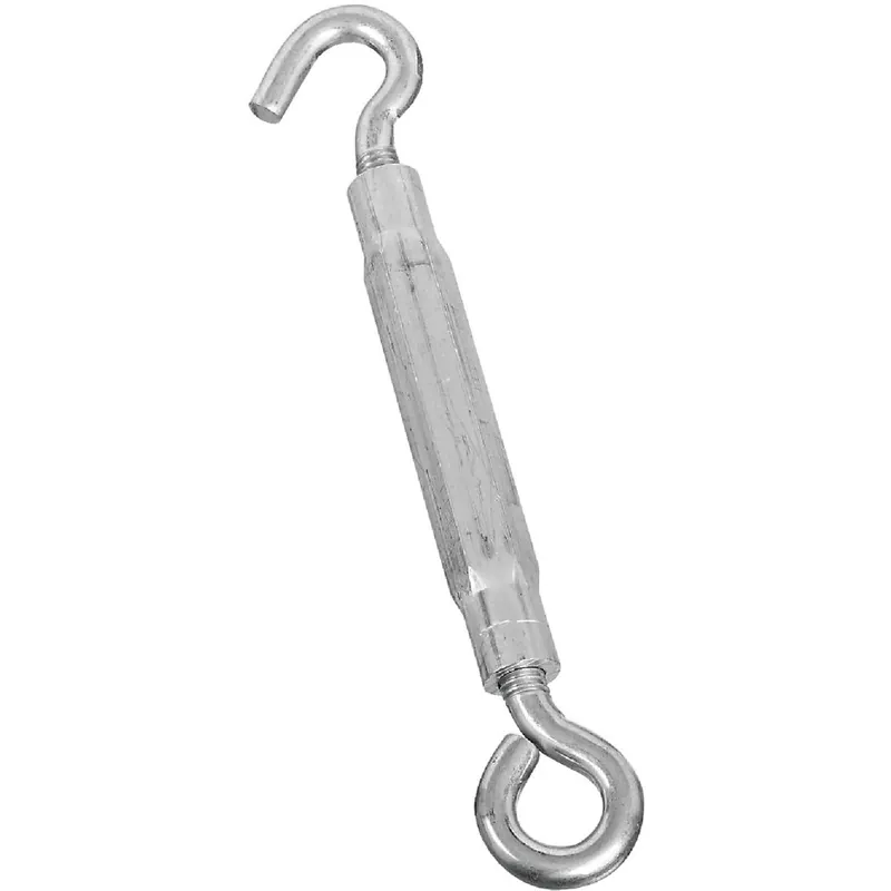 National N221887 Zinc Hook & Eye Turnbuckle 3/8 In. x 10-1/2 In.