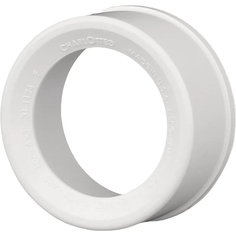 Charlotte Pipe PVC001072000HA 6 In. SPG x 4 In. Hub Schedule 40 DWV Reducing PVC Bushing