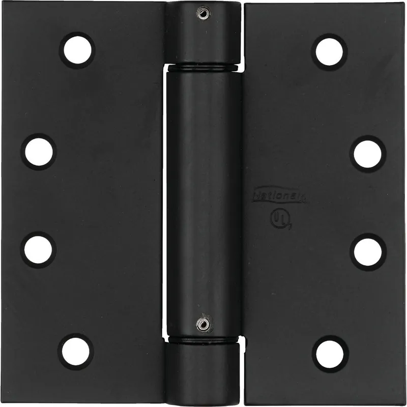 National N350793 4 In. Oil Rubbed Bronze Square Spring Door Hinge