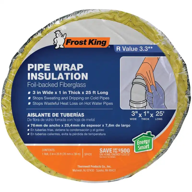 Frost King SP42X/16 Wall Fiberglass Pipe Insulation Wrap