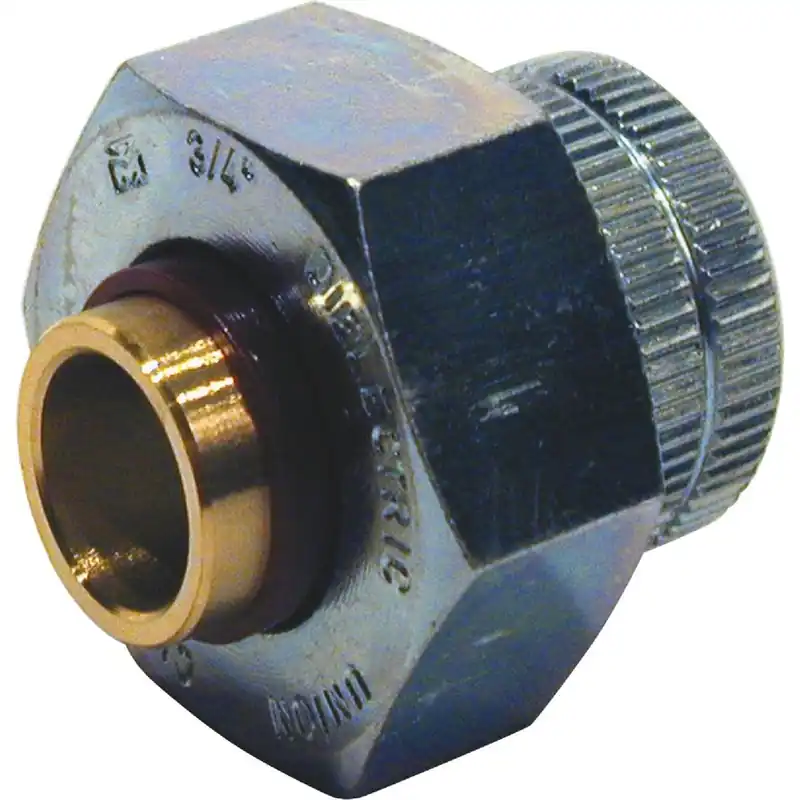 ProLine 168-094NL 3/4 In. FIPS x 1/2 In. Copper Sweat Brass Galvanized Dielectric Union