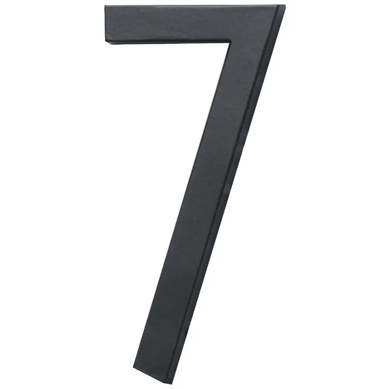 Hy-Ko FM-6/7 Architectural Series 6 In. Satin Black House Number Seven