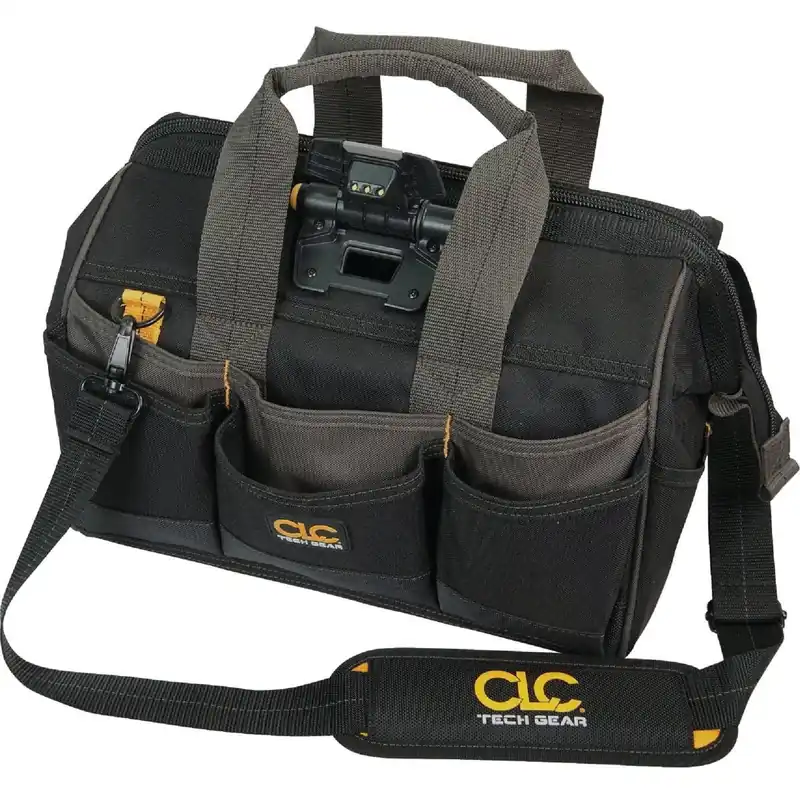 CLC L230 Tech Gear 29-Pocket 14 In. Lighted Bigmouth Tool Bag