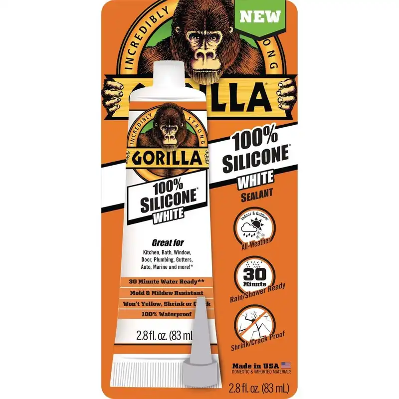 Gorilla Glue 108329 2.8 Oz. White Caulk & Seal