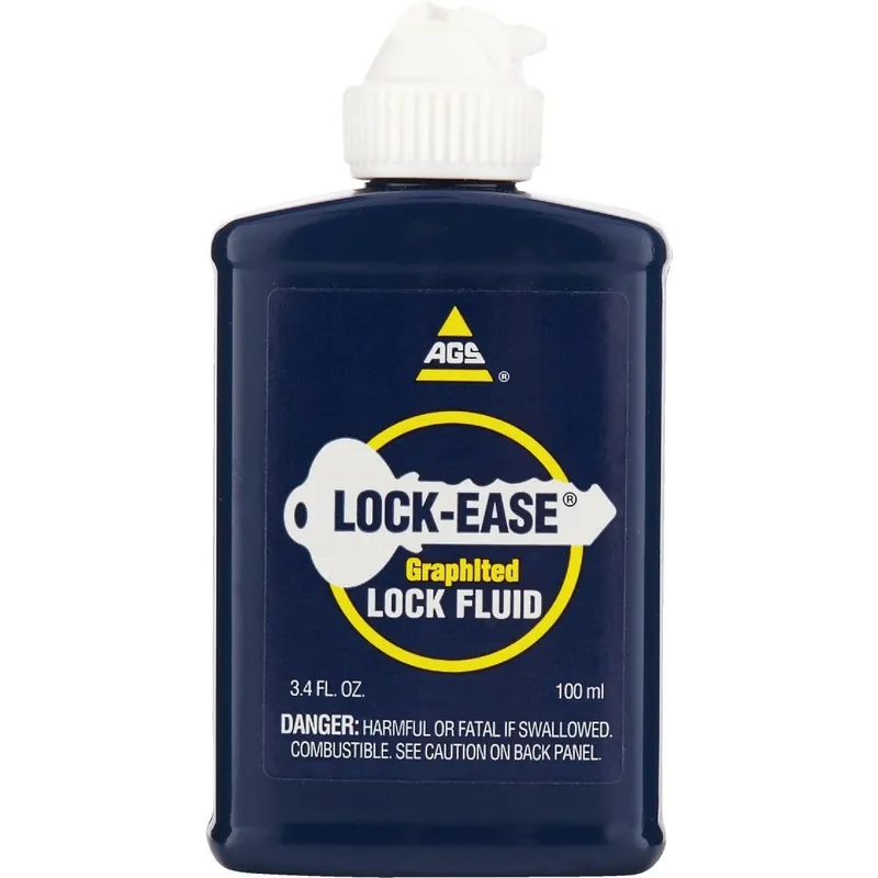 AGS LE-4 AGS Lock-Ease 3.4 Oz Squeeze Bottle Graphited Lock Lubricant
